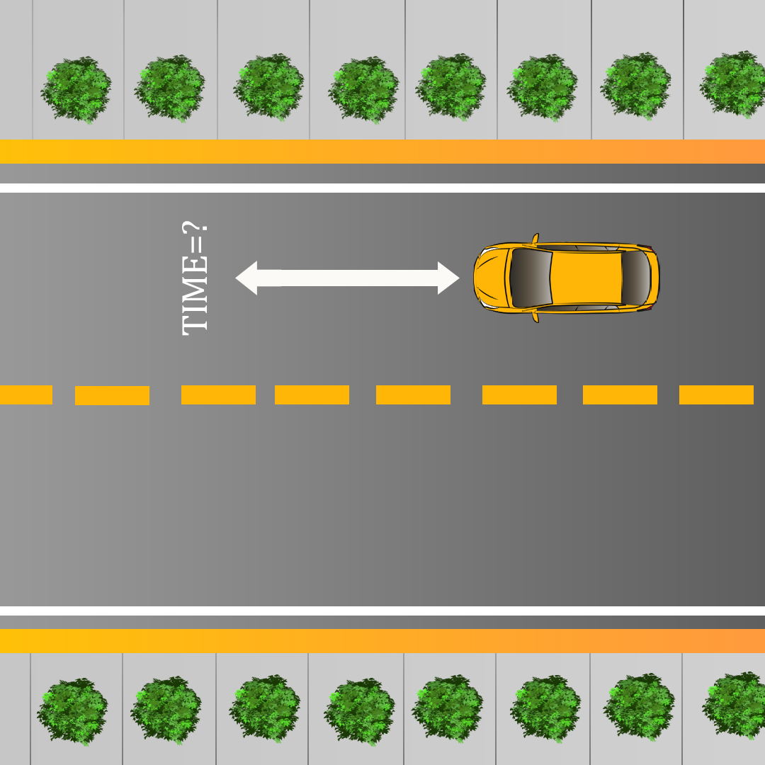 saskatchewan car - What method is best to judge distance while driving?