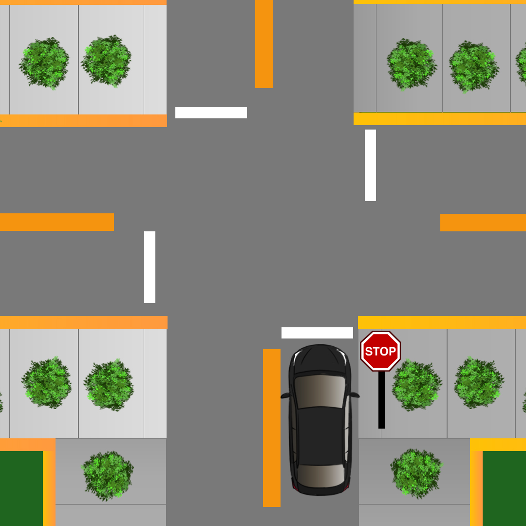 british-columbia car - At a stop sign, what must you do prior to entering the intersection?