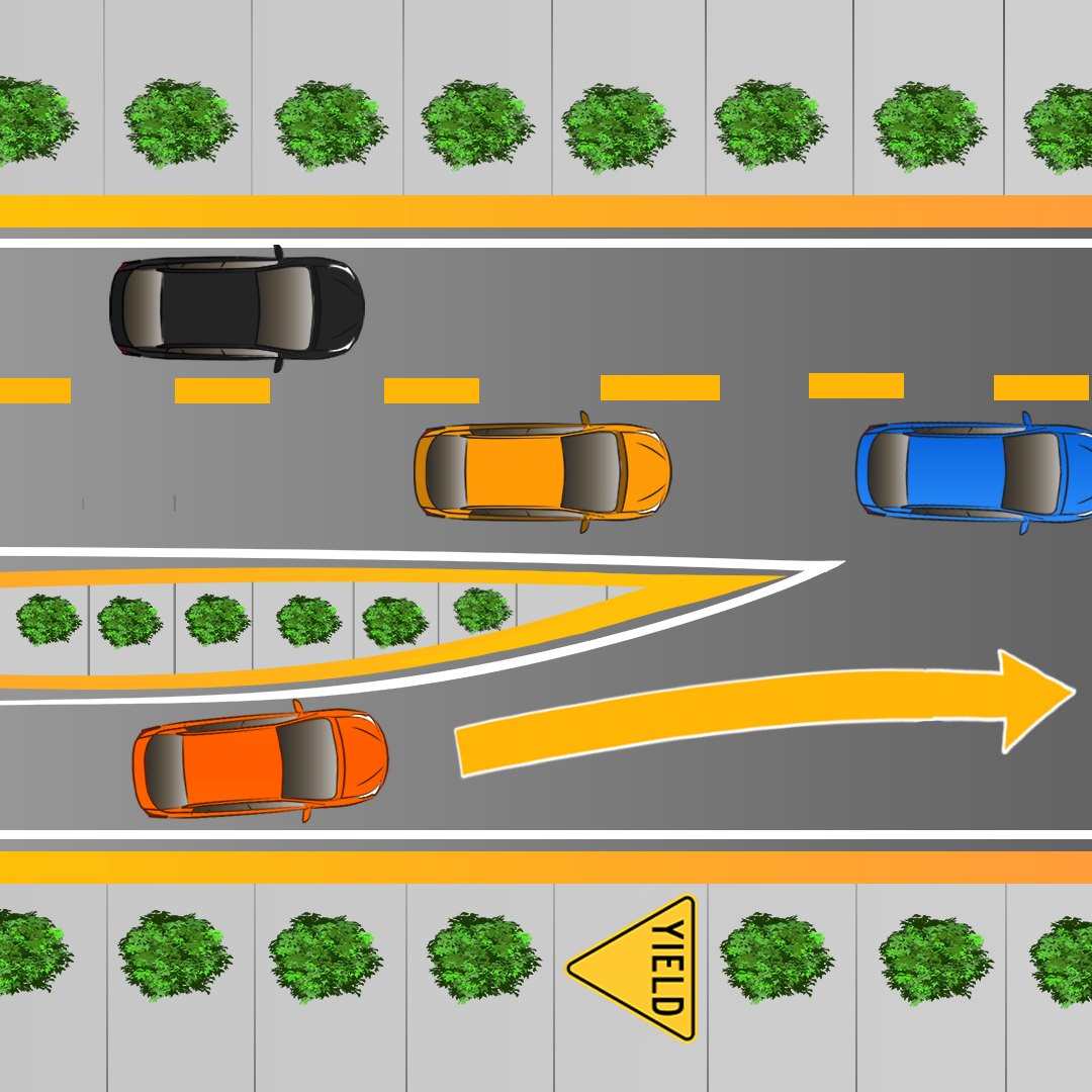 Test 3 - What do you have to do while driving up to a yield sign?