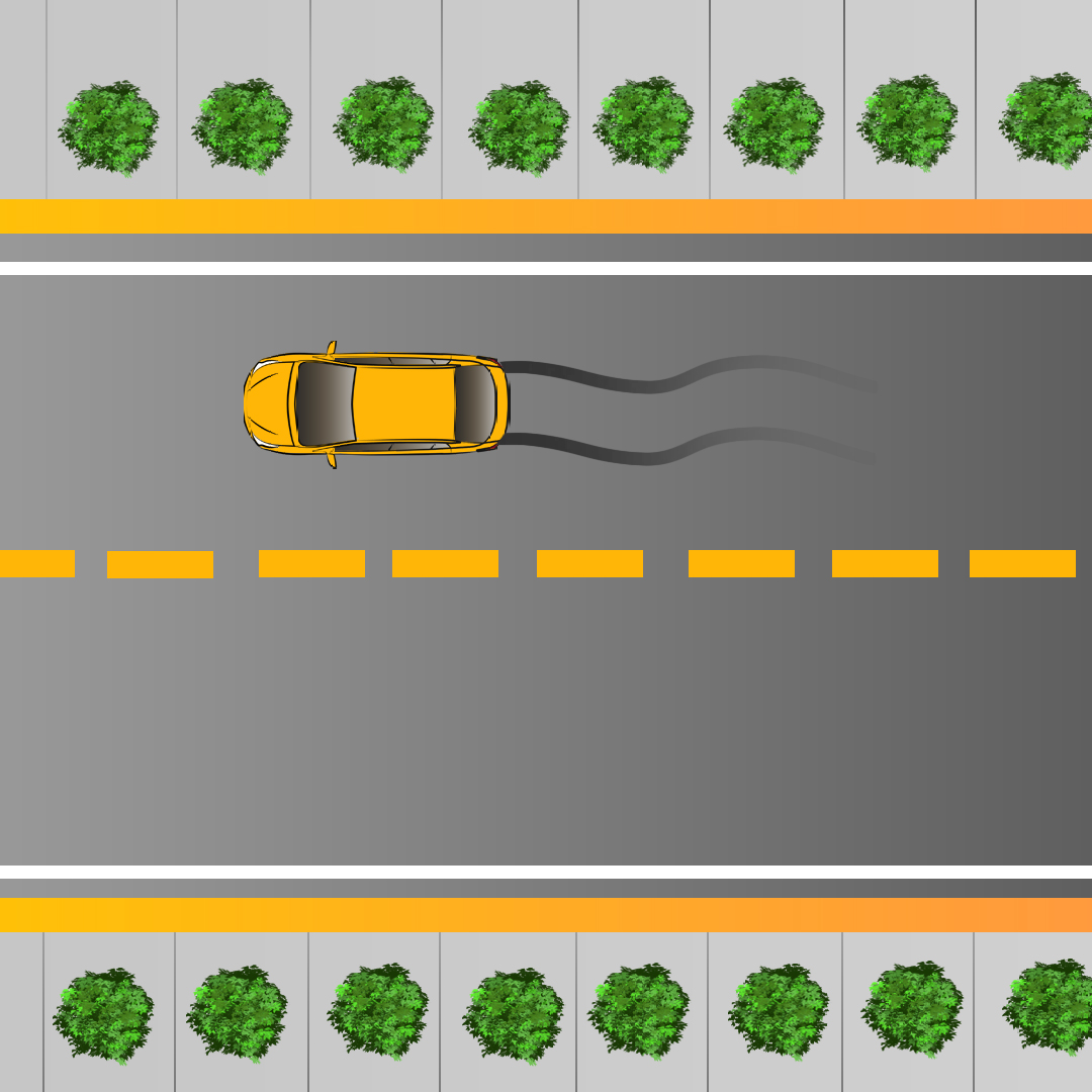 Test 5 - What three things may cause a vehicle to skid?