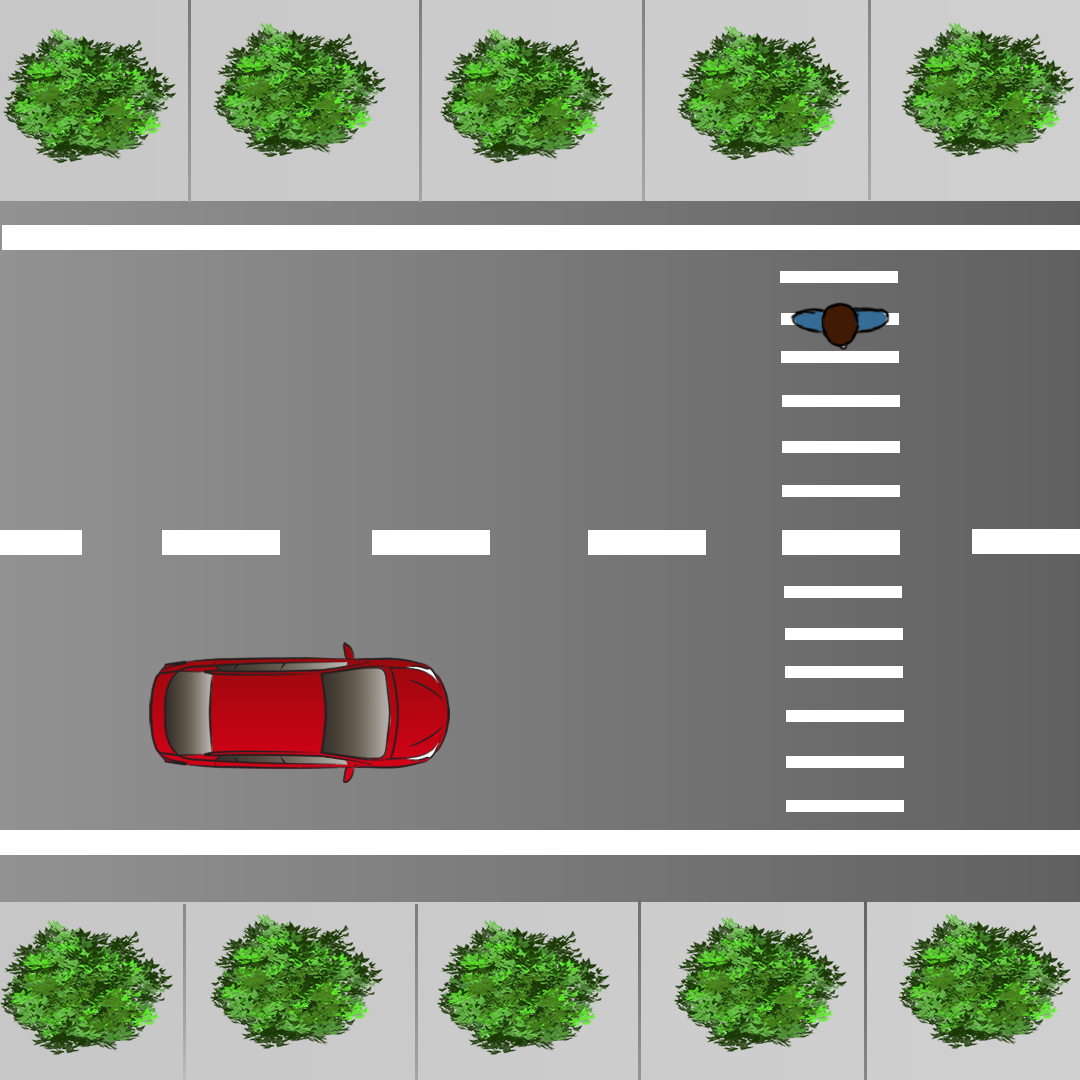 When is it legal to continue driving through a crosswalk when you see a pedestrian on the left sidewalk clearly trying to cross the road? - When is it legal to continue driving through a crosswalk when you see a pedestrian on the left sidewalk clearly trying to cross the road?