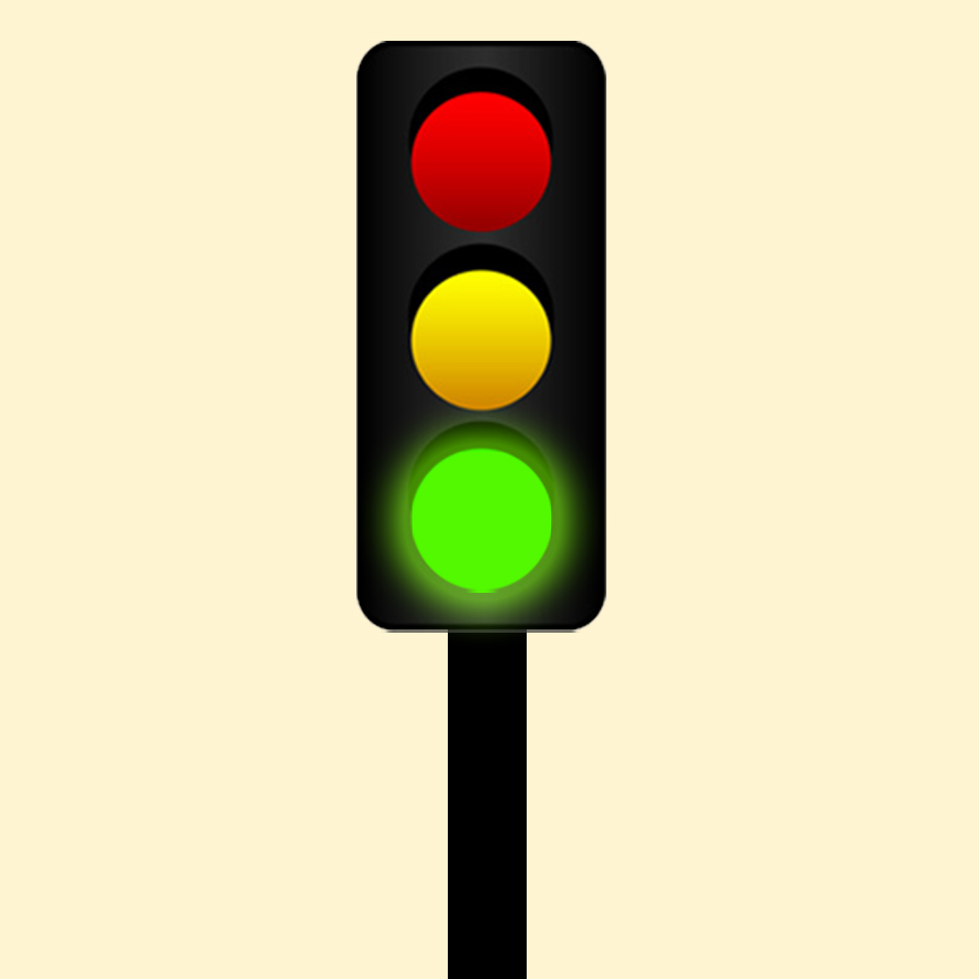 Traffic lights & pavement markings - What does this signal mean?