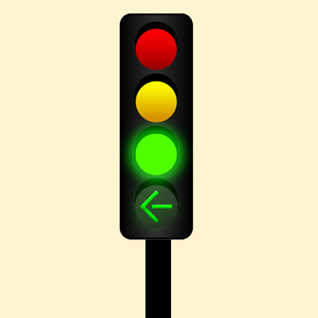 Traffic lights & pavement markings - What does this signal indicate?