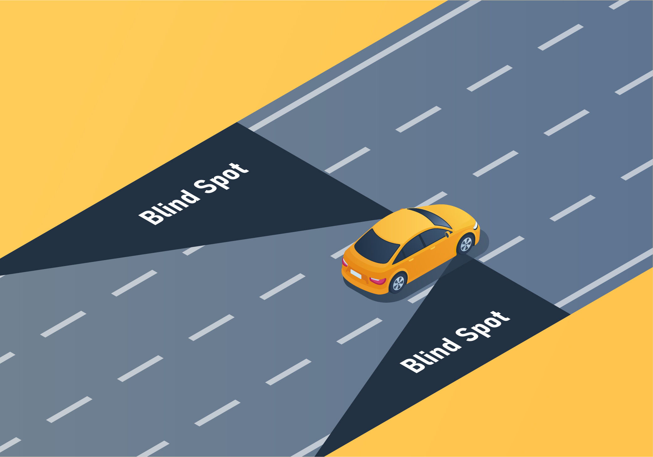 Driving Test Canada - Car Getting ready to drive - Where are the most common blind spots located in vehicles?