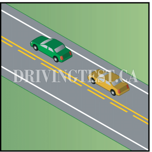 What is indicated by a solid line to the left of your lane? - What is indicated by a solid line to the left of your lane?