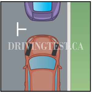 Test 2 - What should you do while parking on a downward angle