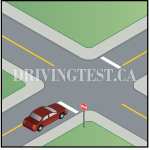 Test 1 - Who should you check for and yield to prior to moving if you're at a stop sign?