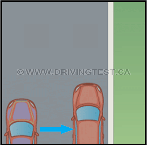 What distance away from a parked vehicle should you be while approaching a parallel parking space? - What distance away from a parked vehicle should you be while approaching a parallel parking space?