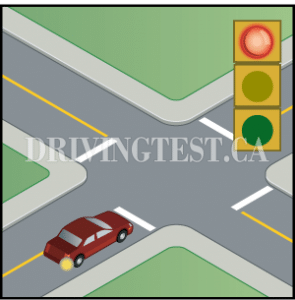 yukon car - What do you have to do prior to turning right at a red light (where it is legal)?