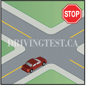 new-brunswick car - Where should you stop if you're approaching an intersection that doe snot have a crosswalk, stop line, or sidewalk?