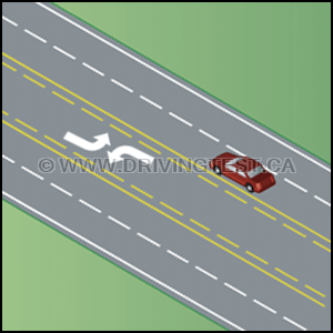 Test 2 - For which of the following is a two-way left turn lane not used for?