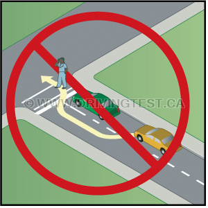 Test 2 - What distance away from a crosswalk do you have to be to be a able to pass another vehicle?