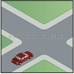 Test 2 - What should you do at an intersection that has no stop line or crosswalk?