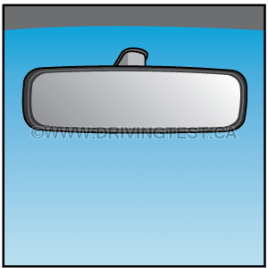 Test 1 - At least one of your car mirrors needs to allow you to see ________ behind you.