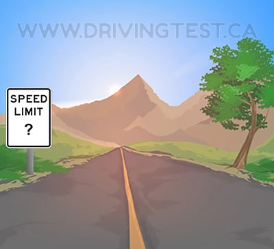 Test 2 - What is the maximum speed you can travel in a rural area unless signage tells you otherwise?