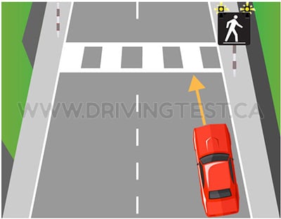 Test 3 - What minimum distance away from a pedestrian corridor do you have to park?