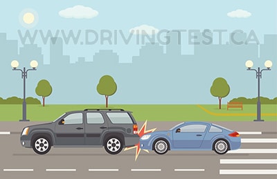 Test 2 - What should be your first action when you reach a vehicle or vehicles in an accident?