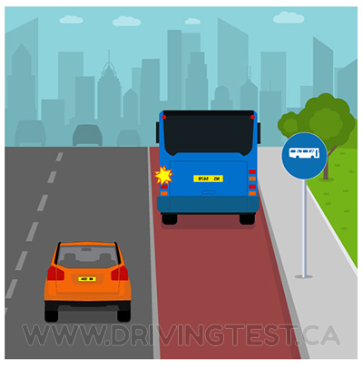 quebec car - If the speed limit is ________ and a bus wants to reenter the lane it was in before stopping, you have to yield to it.