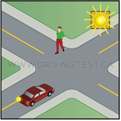 Test 3 - In an intersection, when do you have to yield right-of-way to cyclists, pedestrians, and other vehicles?