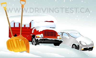 Test 3 - What should you do if you find yourself stranded on your highway in the winter?